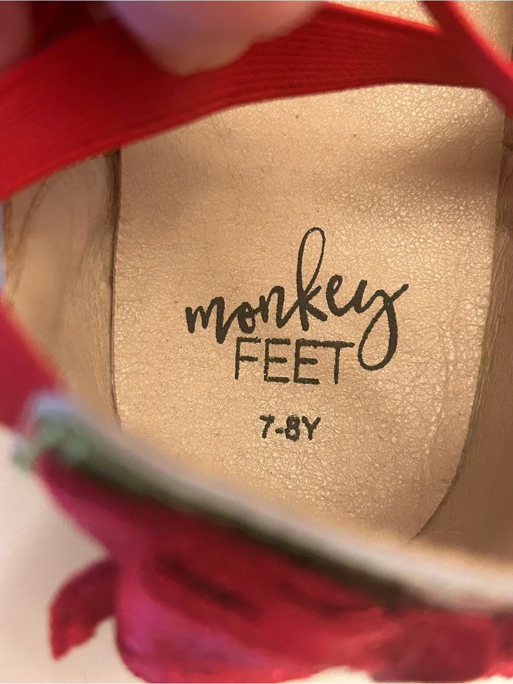 Monkey Feet Kids Green Santa Shoes Christmas grinch